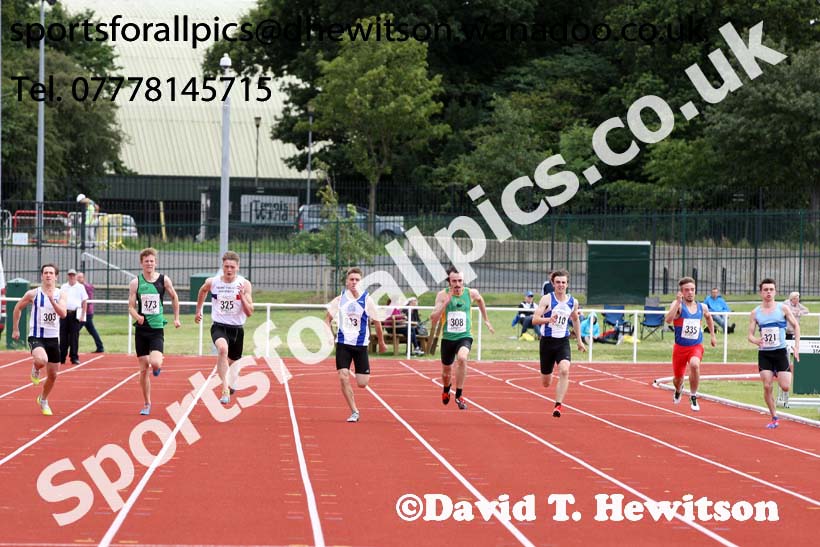 Mens under-17s 200 metres, Northern Under-13s, U-15s and 17s Championships. Photo: David T. Hewitson/Sports for All Pics